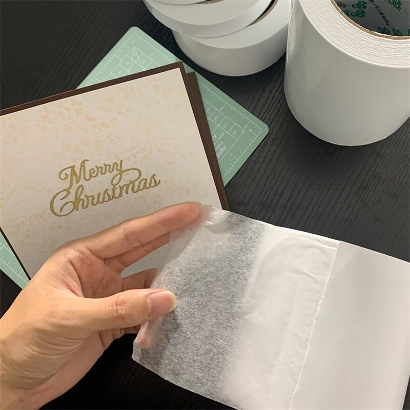 6/4/2 Inch * 81 Feet Clear Double Sided Adhesive Roll for DIY Scrapbooking Card Album Photo Embellishments Making Sticky Tape