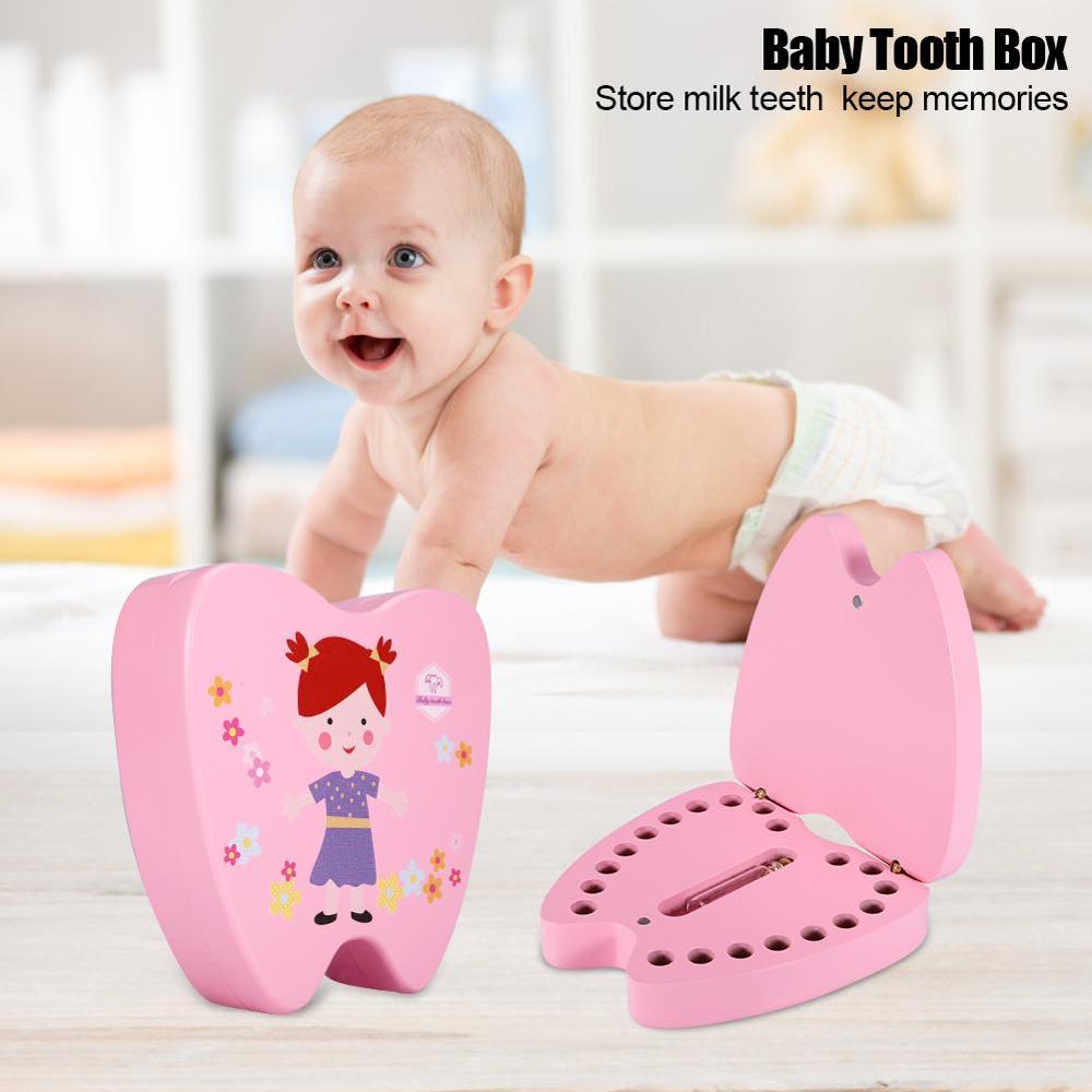 Nueva caja de dientes de bebé, de colección de de leche de madera para niños, caja de recuerdos para niños y caja de recuerdo para dientes – Grandado