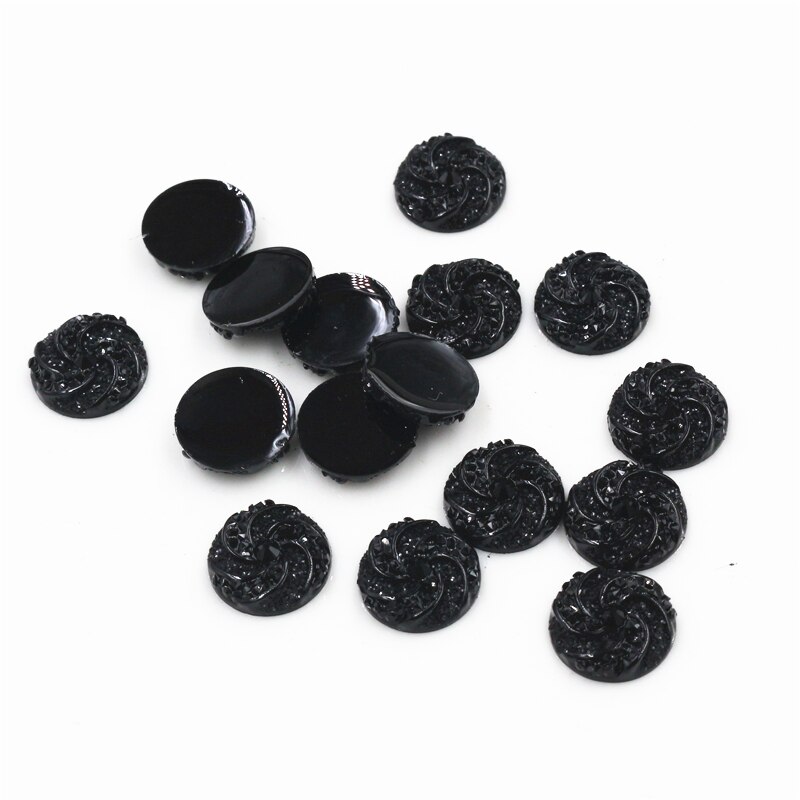 40pcs 12mm Mix Colors Windmill Style Flat back Resin Cabochon For Bracelet Earrings accessories: G1-05