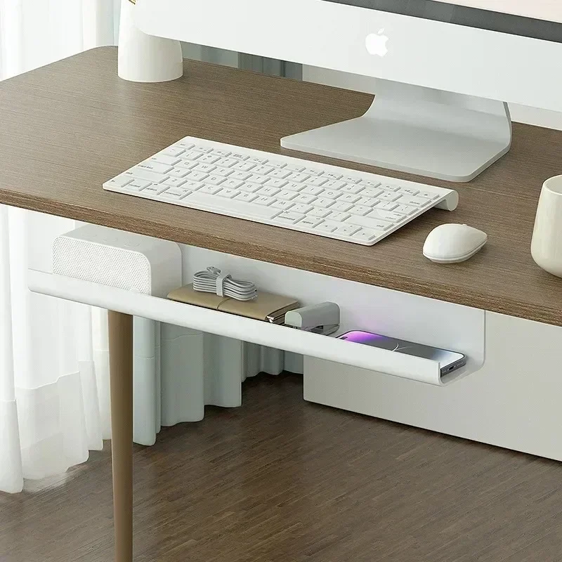 Under Table Cable Organizer Under Desk Cable Tray Wire Organizer No Trace Widened Protection Tray for Various Tables