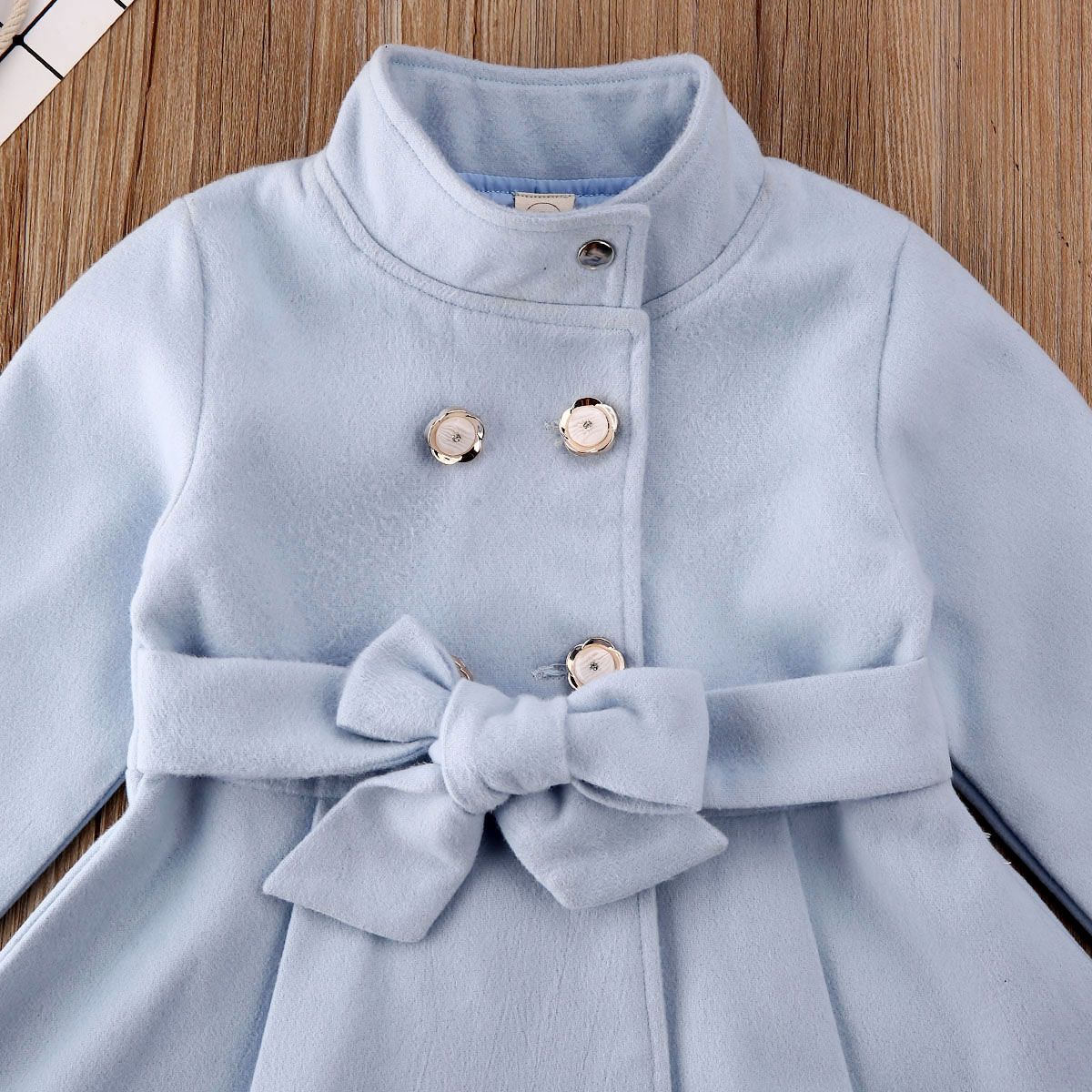 Girl Trench Toddler Baby Girl Outerwear Long Dress Windbreaker Jacket Coat Autumn Winter Size 1-5Y