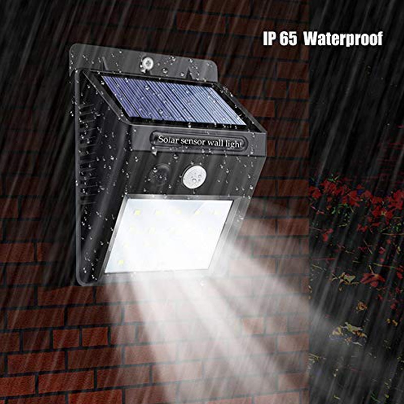 LED Solar Lamp Solar Motion Sensor Lights IP65 Outdoor Street Lights 20/25/30/100/208 Led Security Wall Lamp for Garden Decor