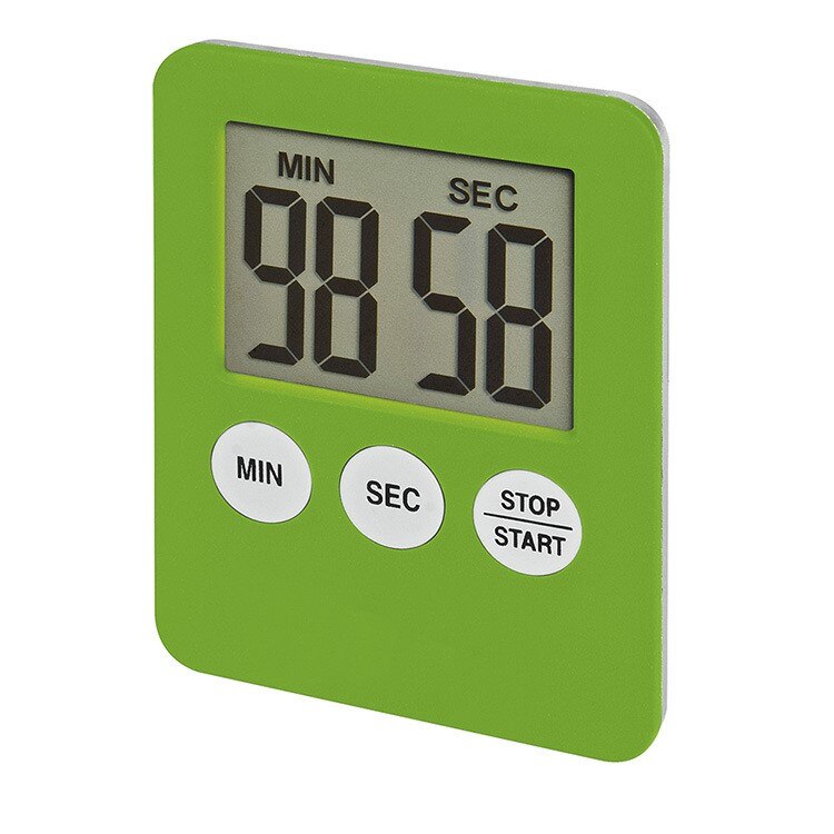 8 Kleuren Eenvoudige Vierkante Lcd Digital Koken Timer Student Leren Timer Keuken Bell Stopwatch Voor Keuken Bakken Countdown