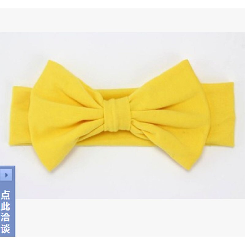 Toddler Girls Kids Headband Baby Girl Big Bow Hairband Headband Stretch Turban Knot Baby Turbans Accessoire red yellow: I