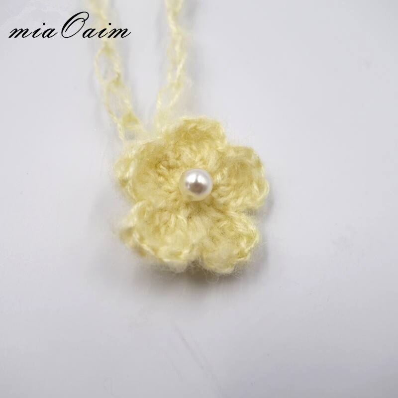 10 stks/partij Handcroche Mohair Baby Meisje Hoofddeksels Haarband Haar Decoratie Baby Shower Hoofdtooi Baby Fotografie Props