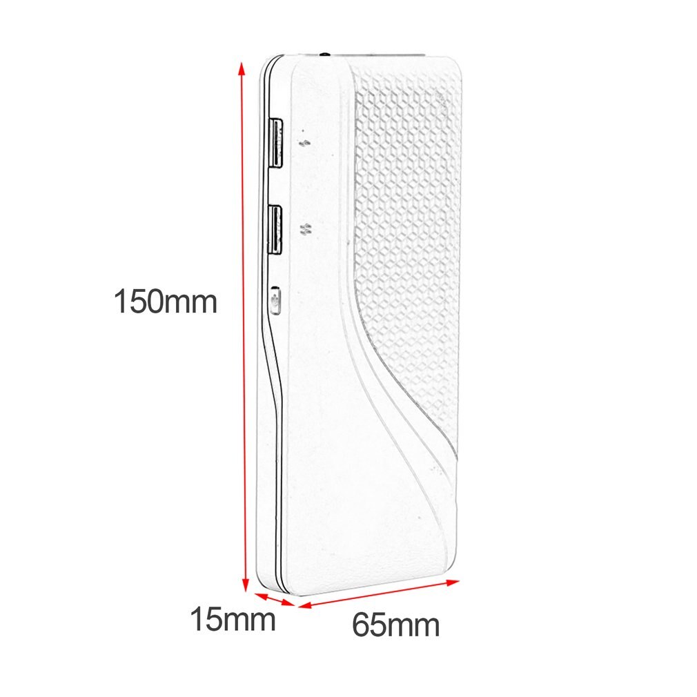 Portable Size Outdoor Travel External Power Bank Power Supply For Mobile Phones 50000mAh Dual USB Charger For Iphone