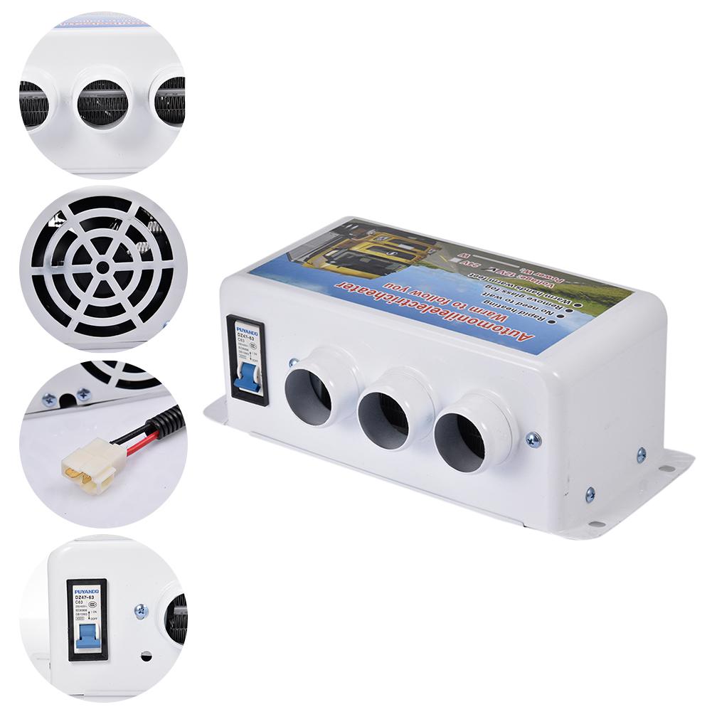 12V/24V 500W-1000W Portable Car Heater Mute Fast Heating Fan Cooling Fan Windscreen Defrosts Defogger Auto Car Heater