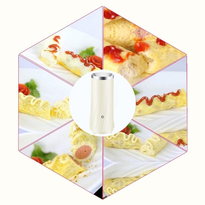 Electric Mini Egg Roll Maker EU Plug Multifunctional Automatic Omelet Egg Machine Omelette Breakfast Egg Boiler Cooker Kitchen C