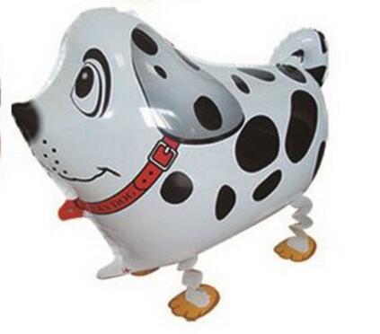 Ballon en aluminium en forme de chien, 1 pièce, jouet pour enfants, dessin animé, chat, carlin, chien, caniche, ballons à Air, décor de fête d&#39;anniversaire: 09 white
