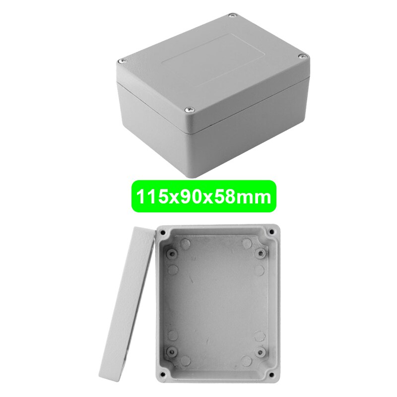 Industry IP66 Waterproof Cast Aluminum Junction Box for electronic project Outdoor Explosion-proof Electrical Enclosure Case: 115X90X58mm(LxWxH)