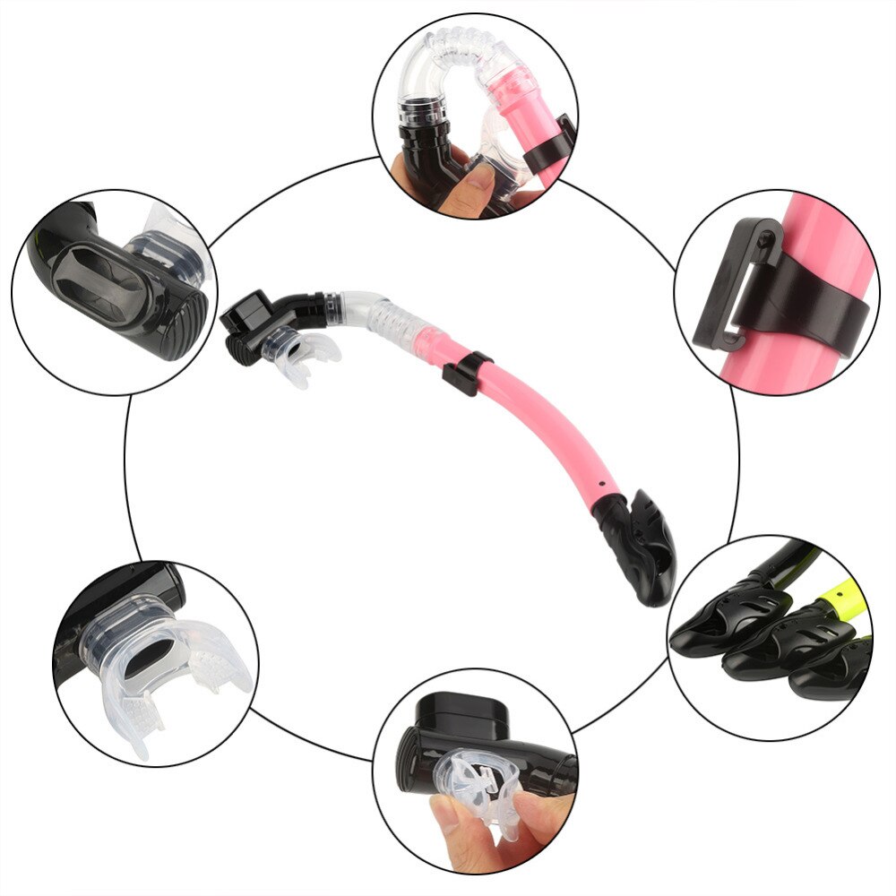 Diving Snorkel Full Dry Snorkel Soft Diving Tube Breathing Tube Swimming Diving Scuba Underwater Breathable Tube