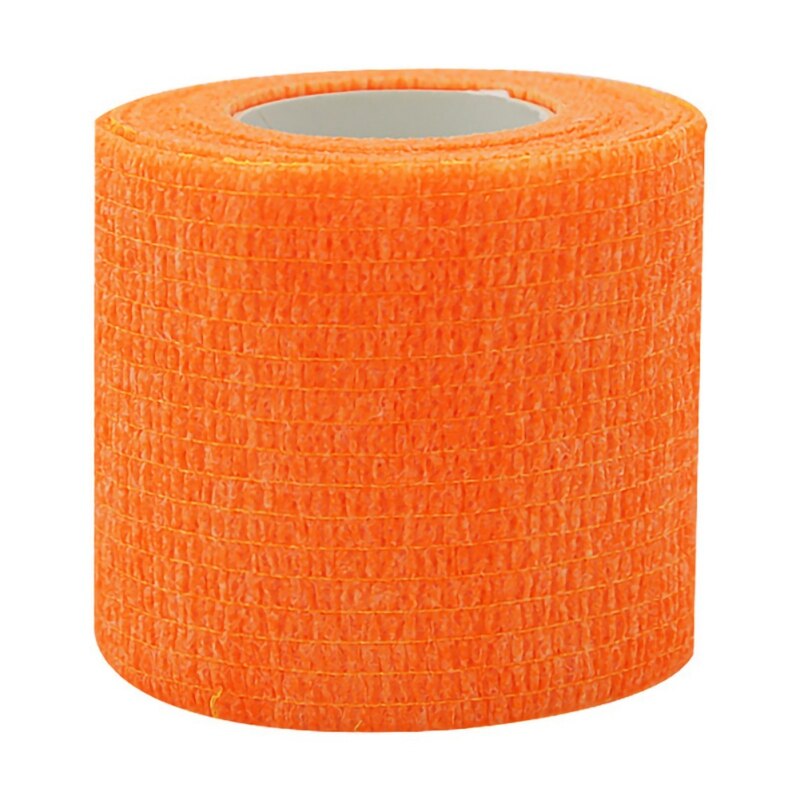 Sportsterapi selvklæbende elastisk bandage wrap tape 4.5m elastoplast til knæstøttepuder finger ankel palme skulder: Orange