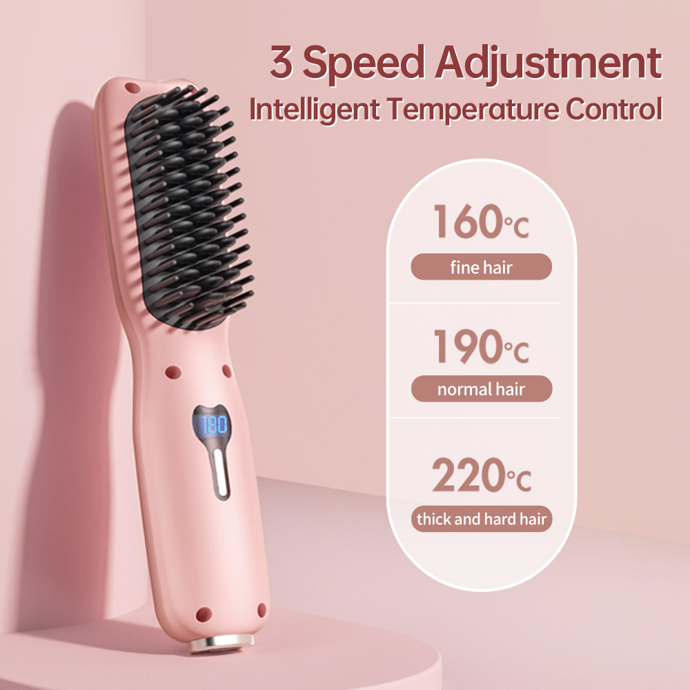 Elektrische Heißer Kamm Multifunktionale Gerade Haarglätter Kamm Negative Ionen Anti-Verbrühungen Styling Werkzeug Richt Pinsel