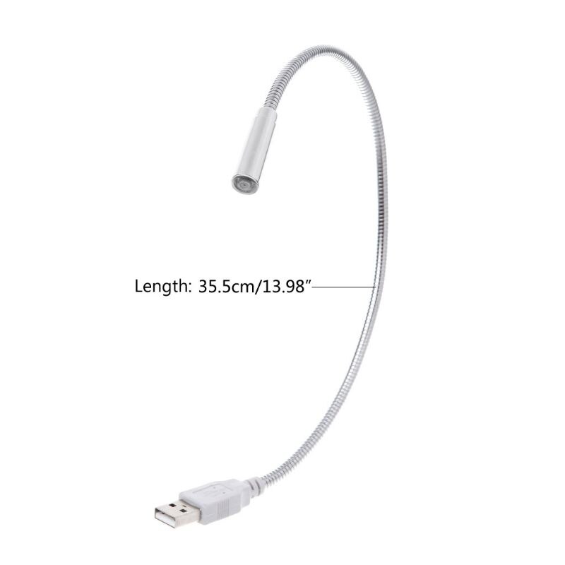 Flexible USB Light LED Portable Snake Shape Computer Lamp For Laptop Notebook PC