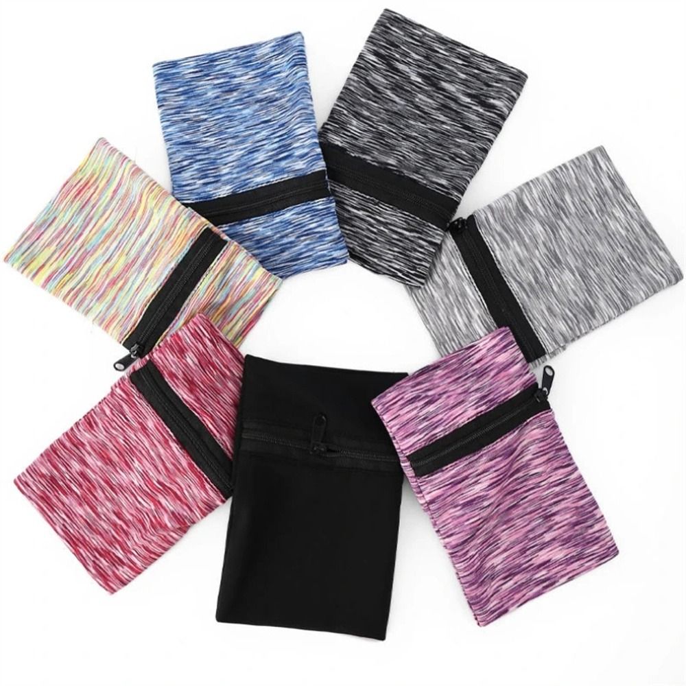 Leichte sporttasche mit reißverschluss für damen und herren, kartenfach, handytasche, armbandtasche, geldbörse, lauftasche