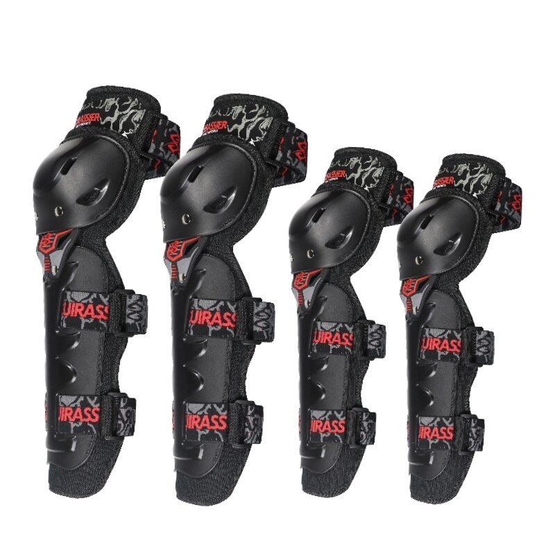 Motorcykel knäskydd cuirassier skyddande knäskydd skydd skoter motorcykel racing mx skydd skydd armbågsskydd skydd: K05 e 05- röda