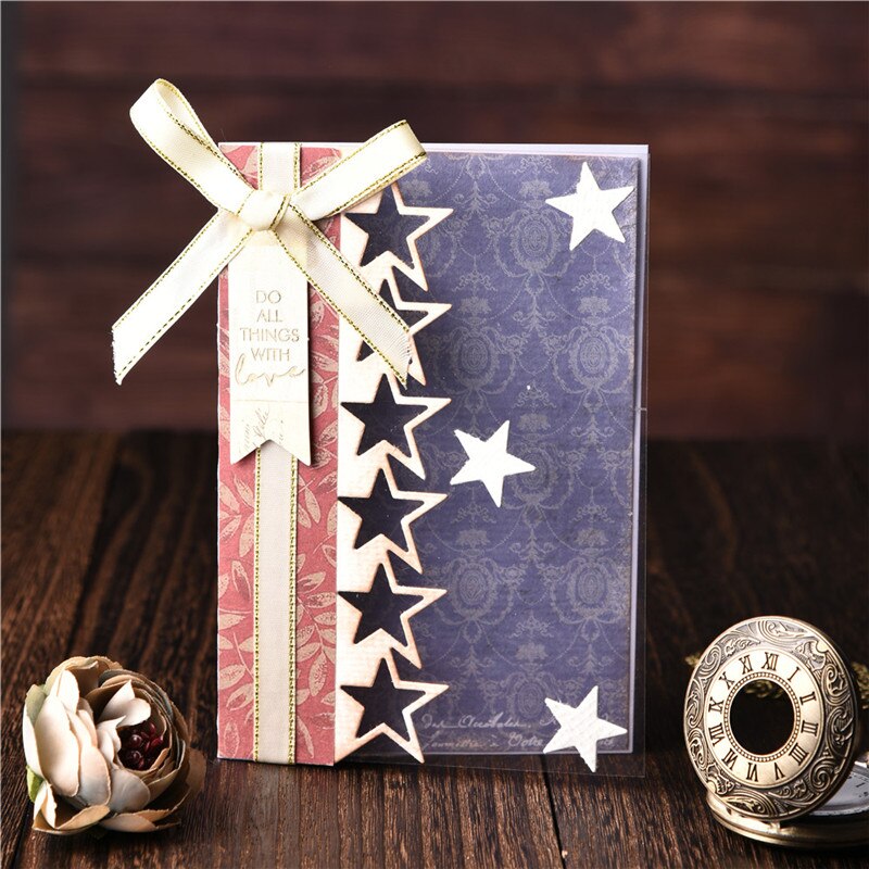 Kokorosa Frame Dies Stars Border Metal Cutting Dies Stencils DIY Dies Scrapbooking Album Embossing Die Cut Card Making Decor