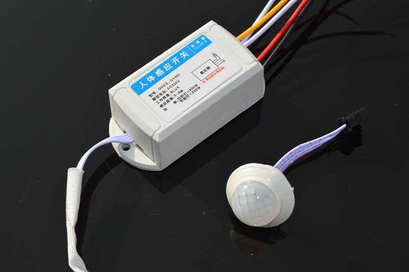 Infrared body motion sensor detector automatic light bulb control PIR motion human body sensor switch 220V