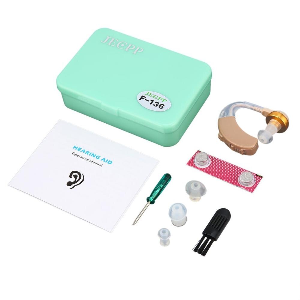 Oor Gehoorapparaat Kit Verstelbare Achter Ear Sound Versterker Apparaat Gehoor Enhancement Sound Enhancer Oor Care Tools F-136