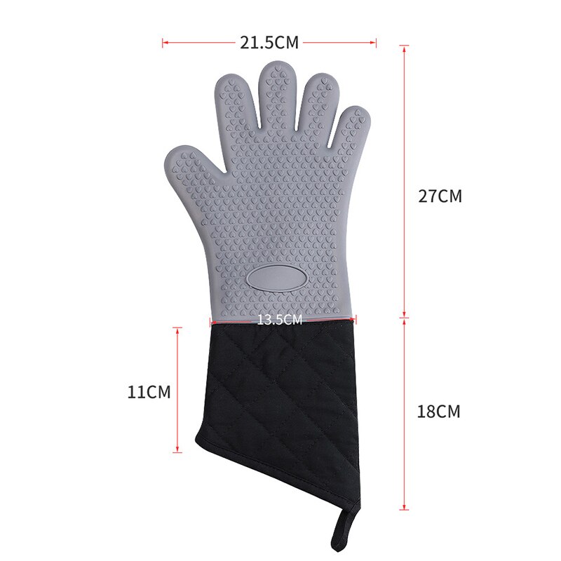 Guantes para horno, manoplas para horno, aislamiento para horno, microondas, antiadherente, resistentes al calor, herramientas de cocina para hornear, utensilios de cocina para horno, 1 ud.