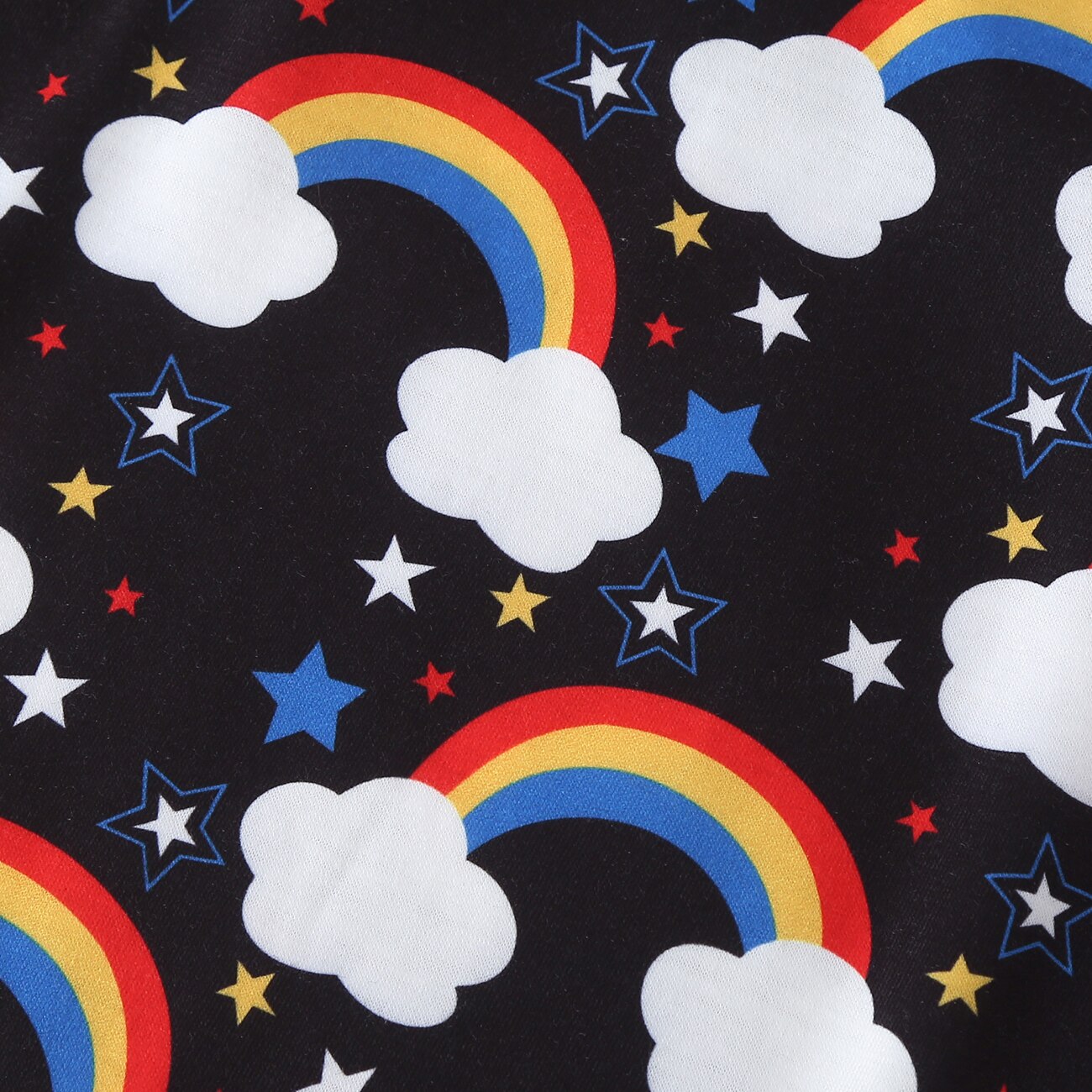 Combinaison unisexe sans manches pour bébé, motif dessin animé mignon, imprimé arc-en-ciel coloré, combinaison décontractée d'été pour bébés filles et garçons