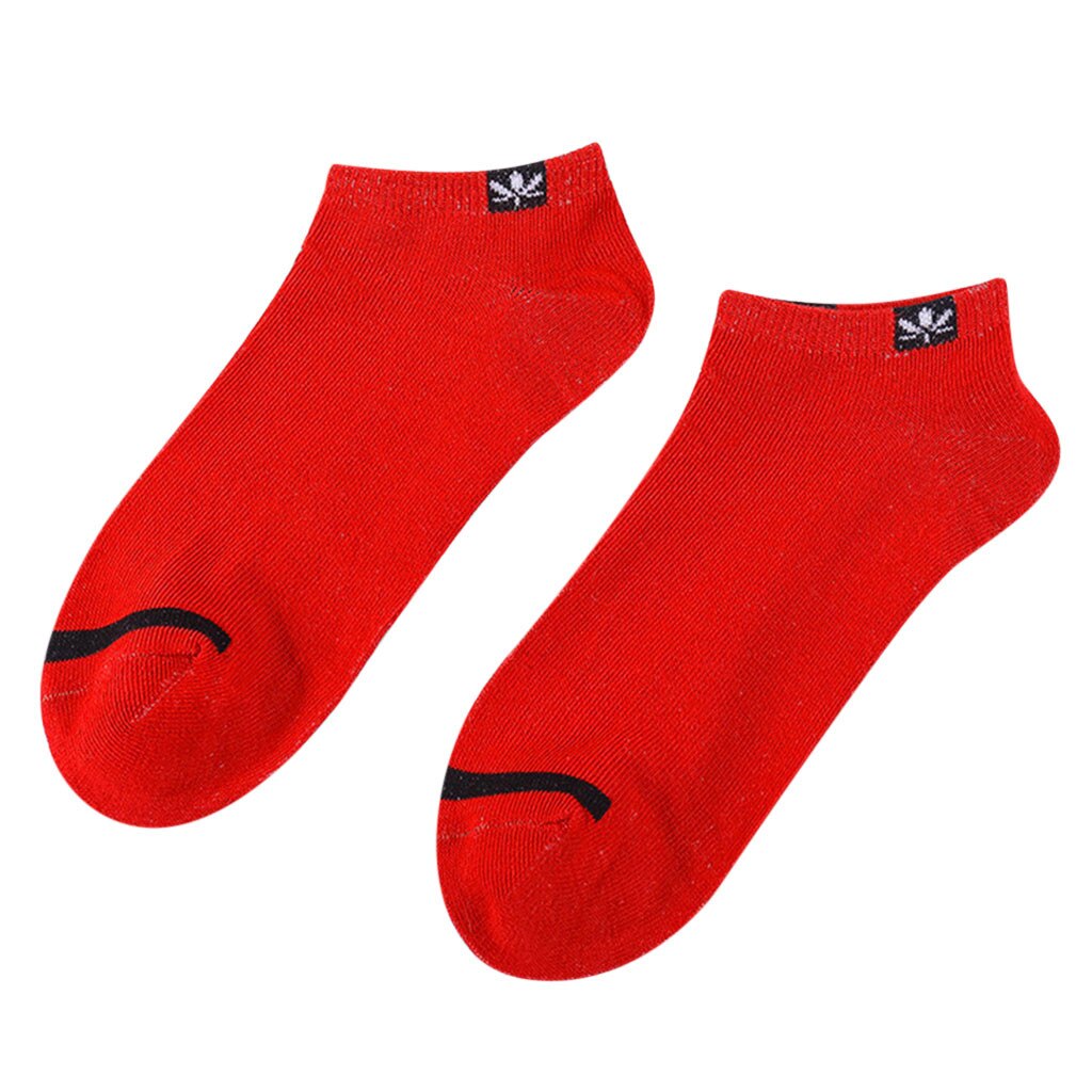 Men Stripe Boat Socks Ultra-thin Elastic Short Socks Male Casual Harajuku Breathable Little Pineapple Heap Socks Py6: Red