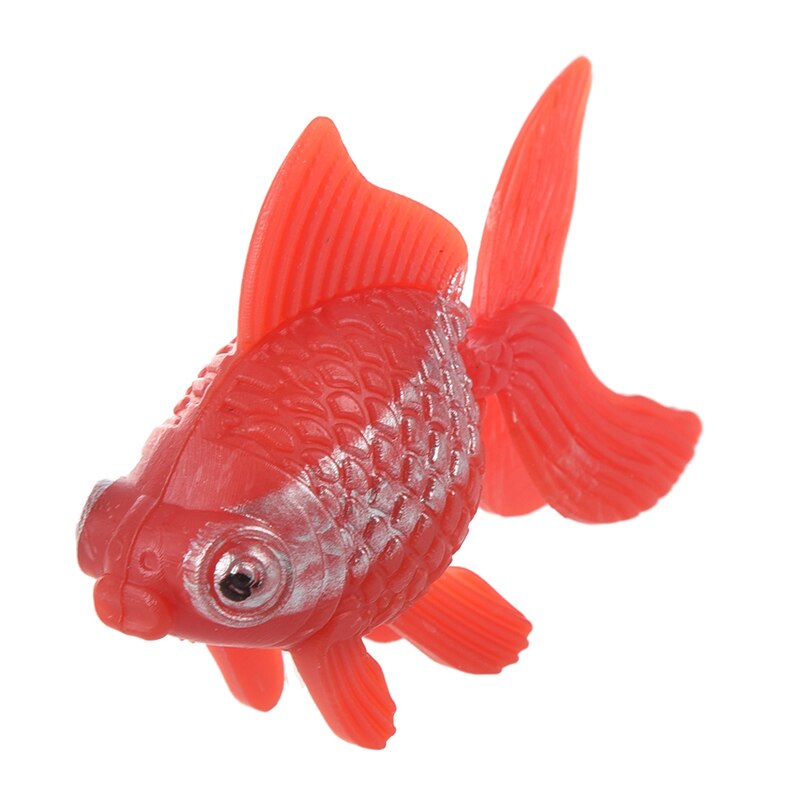 5pcs artificial plastic ornament aquarium fish - goldfish.