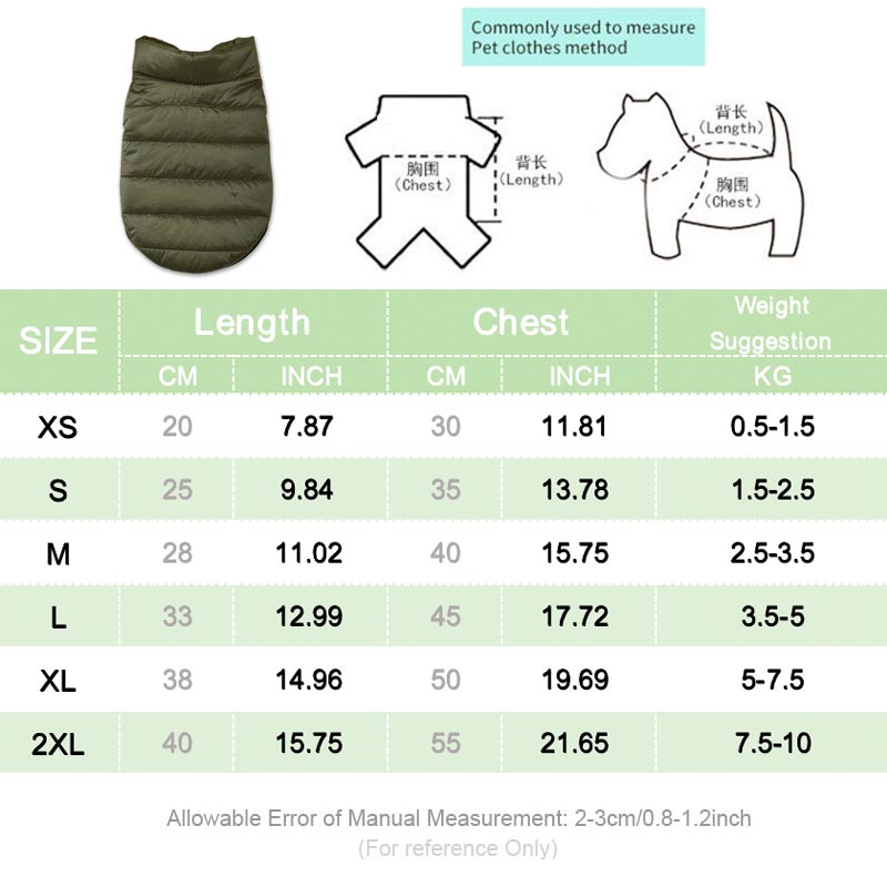 Ropa cálida para perros pequeños, chaleco cálido de invierno para mascotas, chaqueta para perros, chaleco para cachorros de Bulldog Francés, ropa para Chihuahua, traje, abrigo para Yorkies
