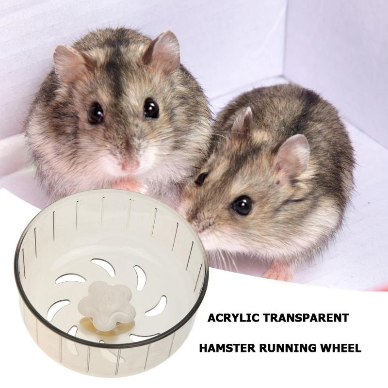 Transparante Pet Oefening Wiel Hamster Disc Hamster Jogging Wiel Running Loopband Stille Kleine Huisdier Sport Running Wielen