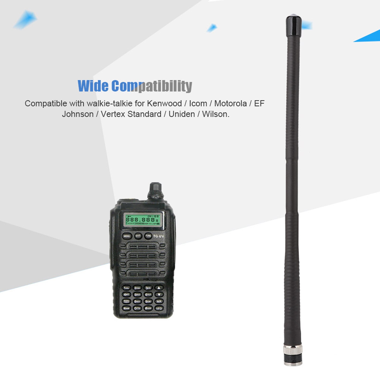 27- mhz-bnc-antenne für walkie-talkies (standard) für kenwood/icom/motorola/ef johnson/vertex