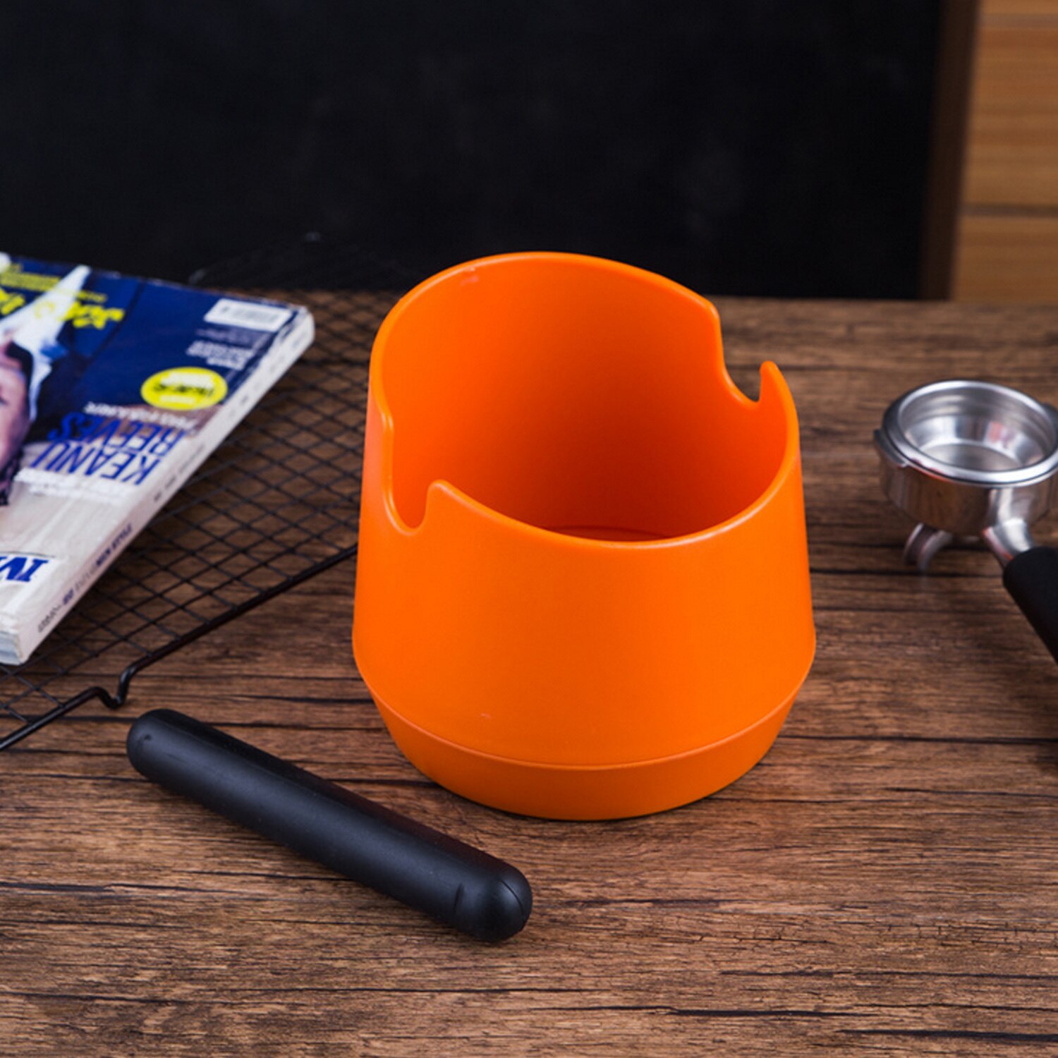 Detachable Plastic Coffee Knock Box Container for Home Baristas Bars Office Apartment Cafe Restaurants