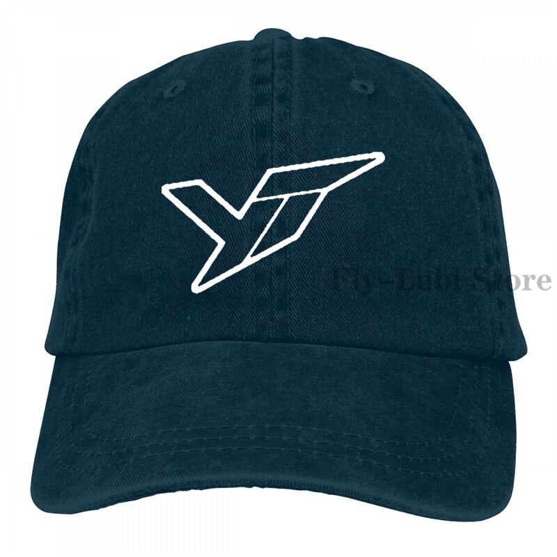 Yt Industries Outline Baseball cap men women Trucker Hats adjustable cap: 2-Navy