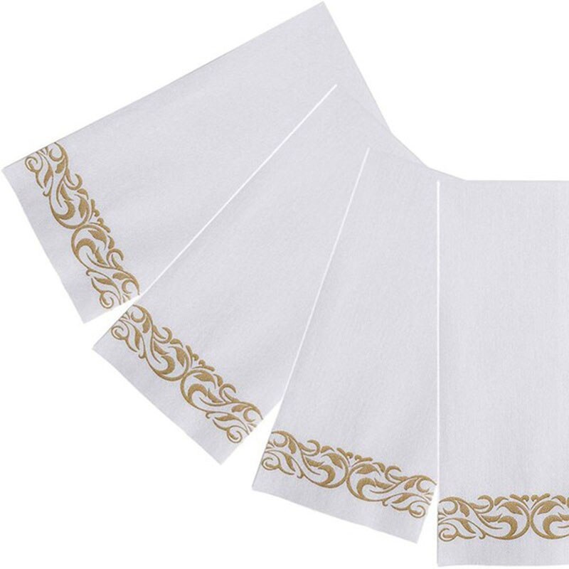 250 Sheets Paper Hand Towels for Guest Bathroom Wedding Folded Towels Cloth Disposable Guest Towels Soft Absorbent Paper