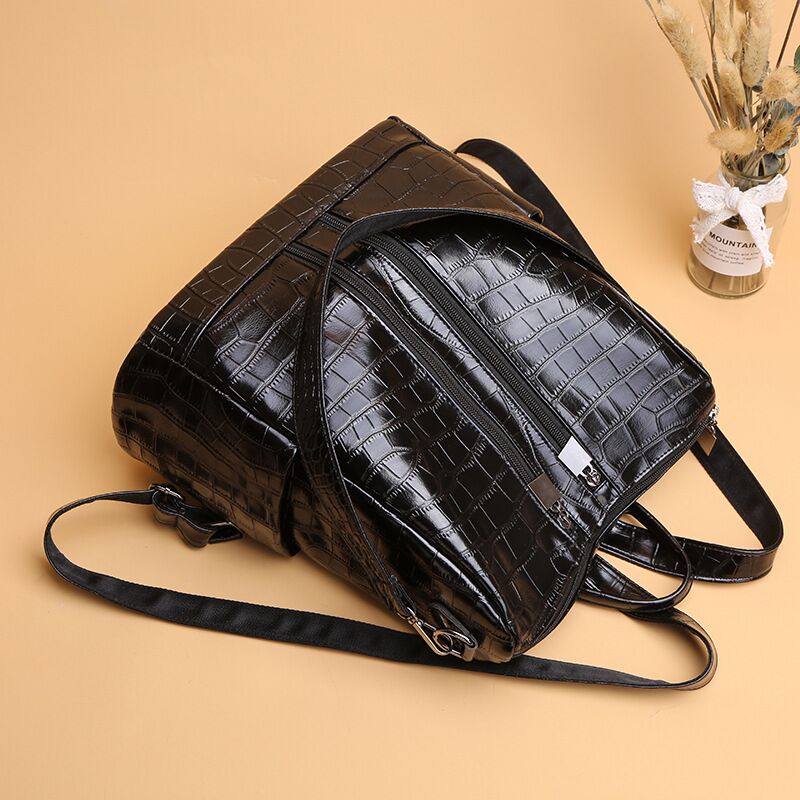 Vento Marea Neue Frauen Rucksäcke Schulter Tasche Leder Weibliche Vintage Große Daypack Multi-funktionale Dame Mädchen Reise Bagpack