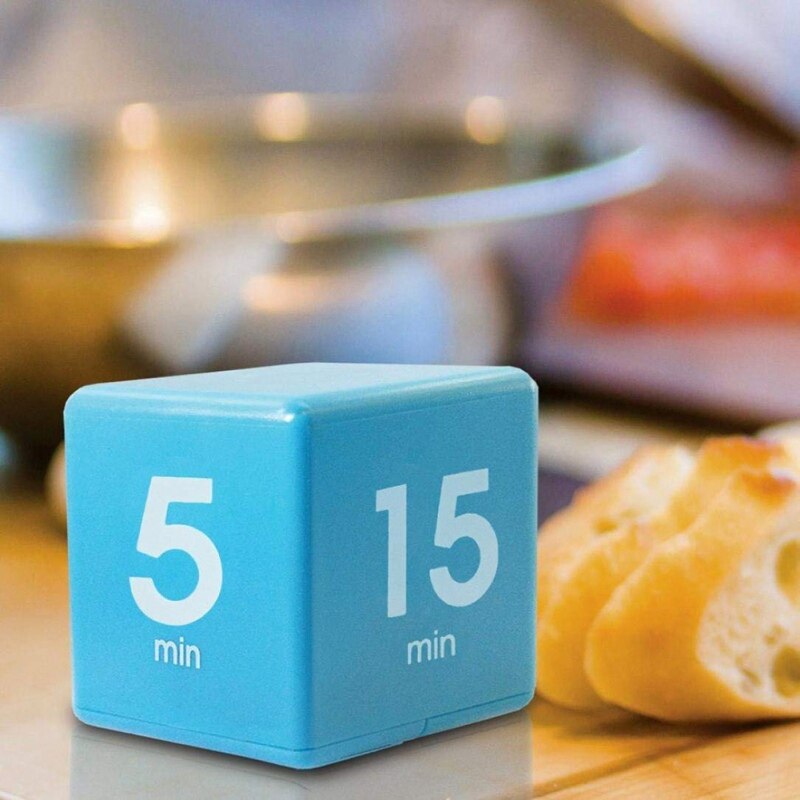 Candy Color Cube Kitchen Timer The Miracle Cube Timer, 5, 15, 30 and 60 Minutes for Time Management Kids Timer Workout Timer