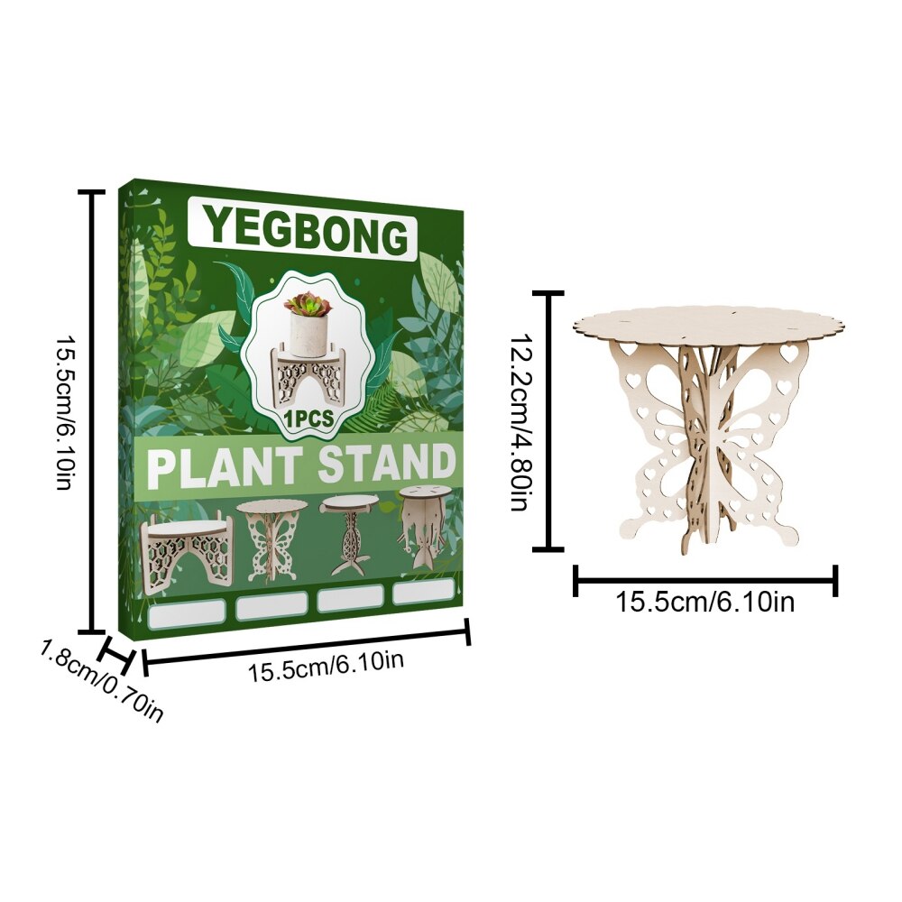 Bamboo Plant Stand Wood Plant Stand Small Plant Stand Indoor Plant Stand Plant Holder Plant Stand for Indoor Plants: W1