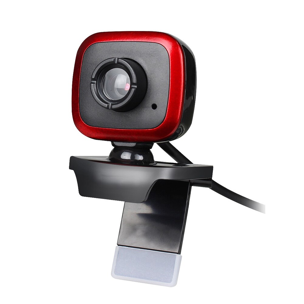 HD Webcam 480P PC 30fps HD Camera High-Definition Cam Video Call with Microphone NOV99: Red