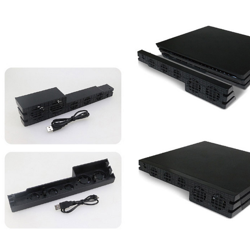 Ventilador de refrigeración Ps4 Pro, Control de temperatura súper Turbo con Cable Usb para Sony Playstation 4 Ps4 Pro, soporte Vertical para consola