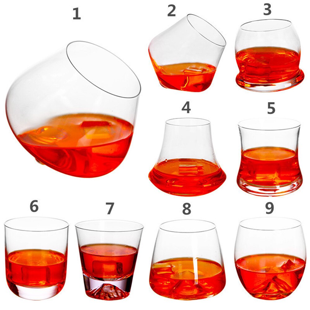 Vaso de whisky , copa de vino sin plomo, Copa con ala inferior gruesa para beber agua y cerveza, para casa, Bar, , de boda