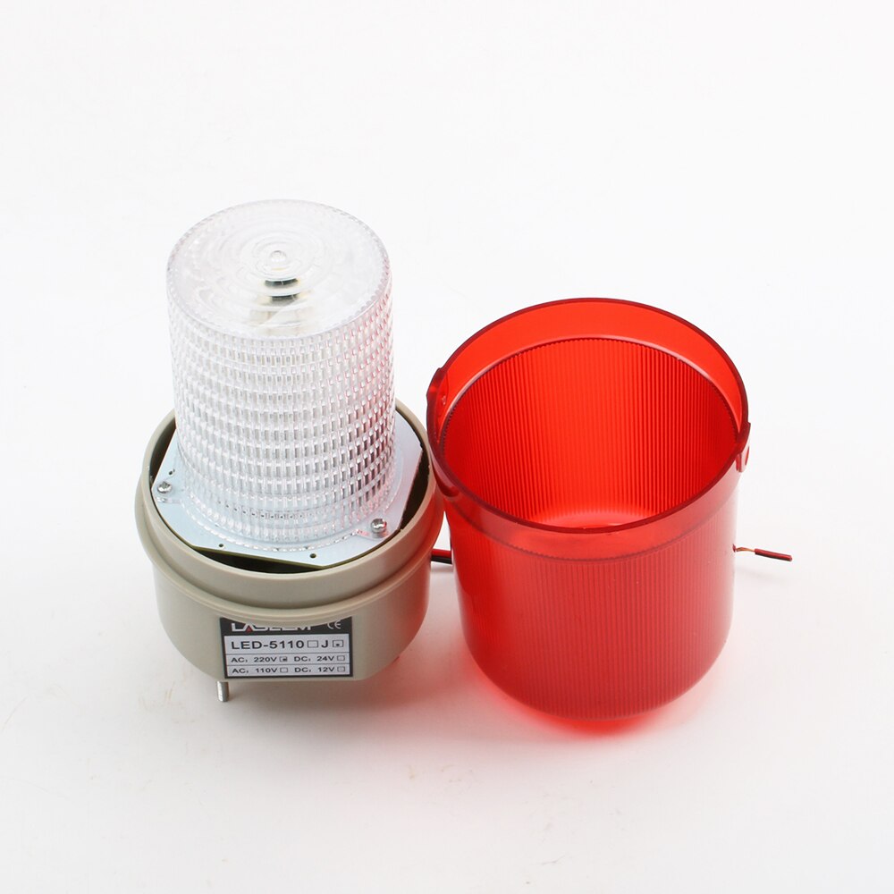 AC 110V 220V 380V Red Yellow Green Blue Warning Light lamp Siren Industrial Warning with buzzer sound LED-5110J