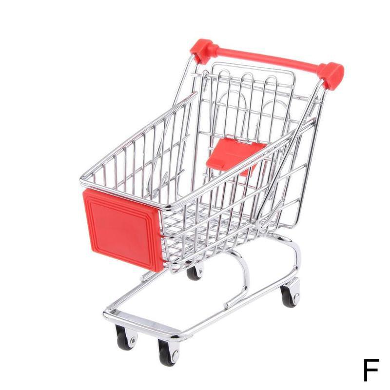 Mini Shopping Cart Supermarket Handcart Shopping Utility Cart Mode Storage Toy