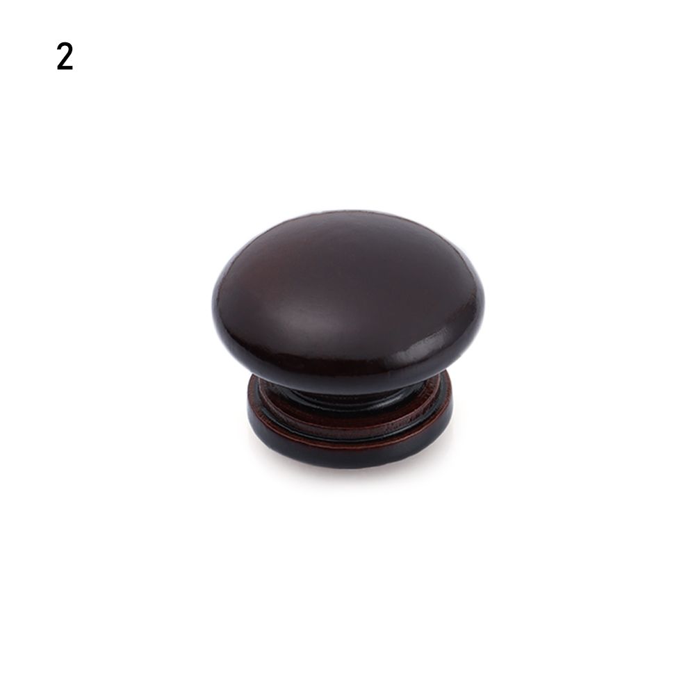 1Pc Natural Wood Kitchen Cabinet Drawer Knobs Cupboard Dresser Furniture Handle Hardware with Screw Wardrobe Pulls Handle: 2