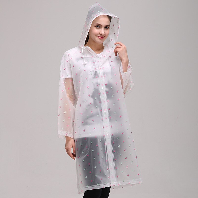 EVA – veste Poncho à capuche pour homme et femme, imperméable, Long, translucide, à la , pour l'extérieur