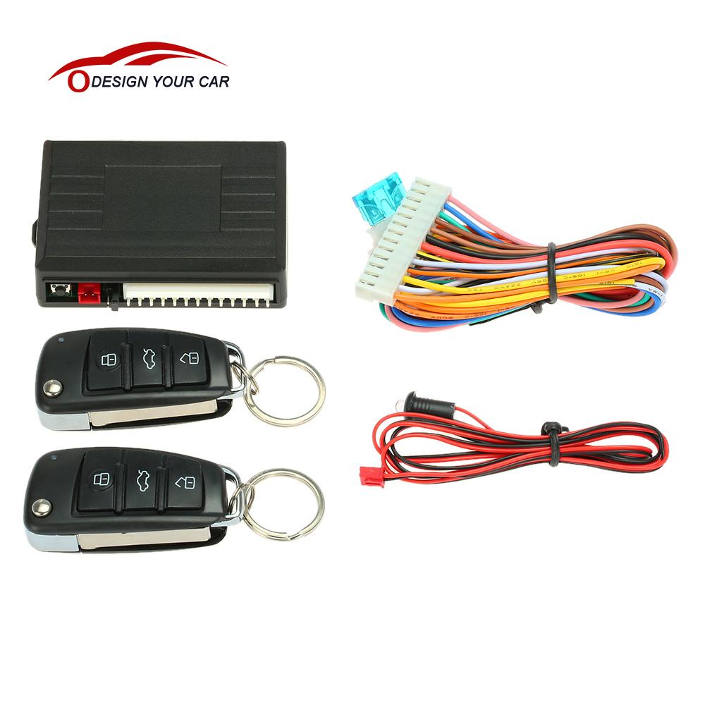 Universal Car alarm system remote control Car Central Locking Keyless system with Trunk Release Button for Peugeot 307 Toyota VW
