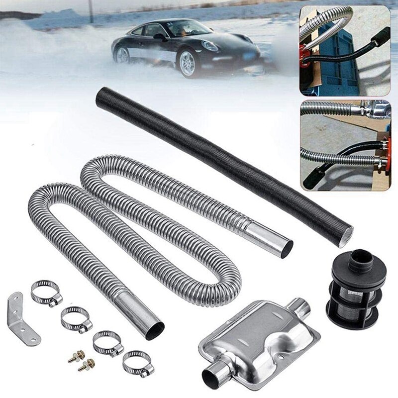 Tuyau d'échappement 24mm + filtre d'admission d'air 25mm pour Webasto Eberspacher, chauffage de Parking au pétrole brut