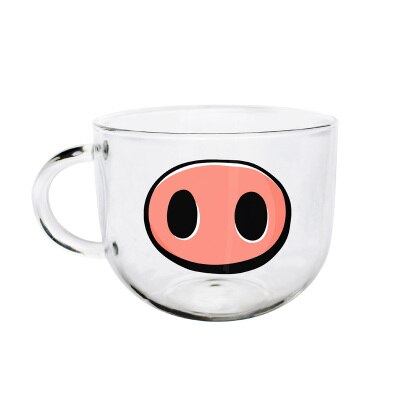 YIZI-gobelet en verre borosilicaté kawaii, mug Transparent, offre spéciale ml, boisson de , nouveauté 500: 2