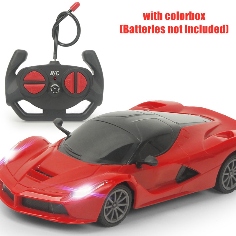 RC Car Racing Police 1:24 Model Kids Xmas Birthday Light Electric Carro Juguetes Chidlren Toys Remote Control Car for Boys: LaferrariRed-box