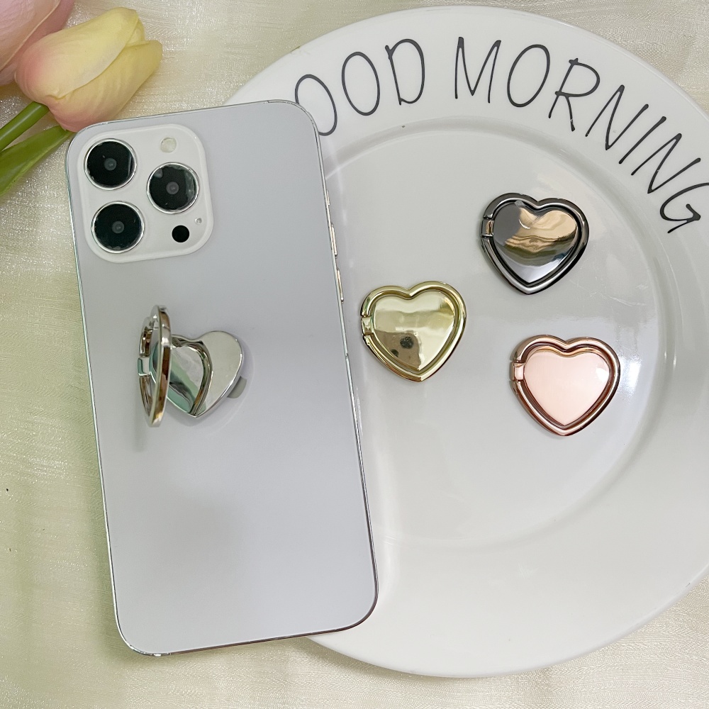 Telefono cellulare creativo Supporto universale Supporto ad anello Supporto a conchiglia con bastone posteriore Supporto pigro Supporto decorativo in metallo per telefono cellulare