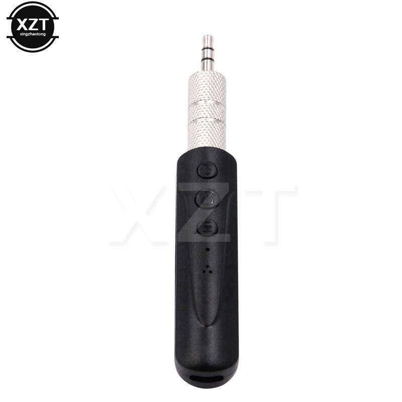 Bluetooth AUX 3.5mm Jack Bluetooth Receiver Handsfree Call Bluetooth Adapter Car Transmitter Auto Music Receivers: Black