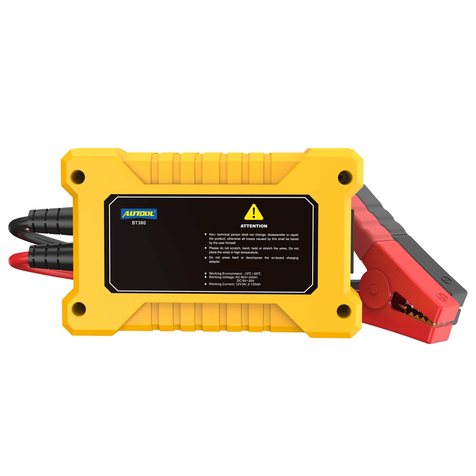 AUTOOL Original BT380 12V Car Battery Tester & Battery Charger Automotive Battery Tester Analyzer Vehicle Power Bank CCA2400